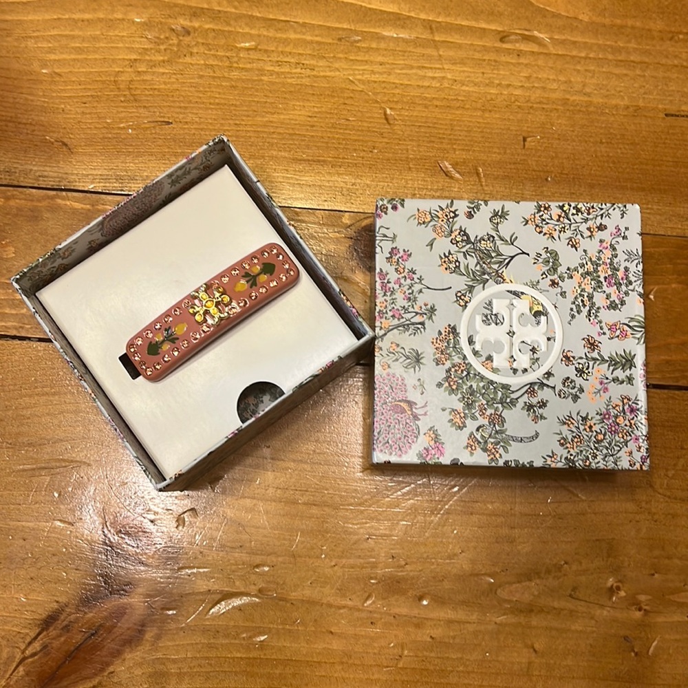 Tory Burch Roxanne Pink Hair Barrette